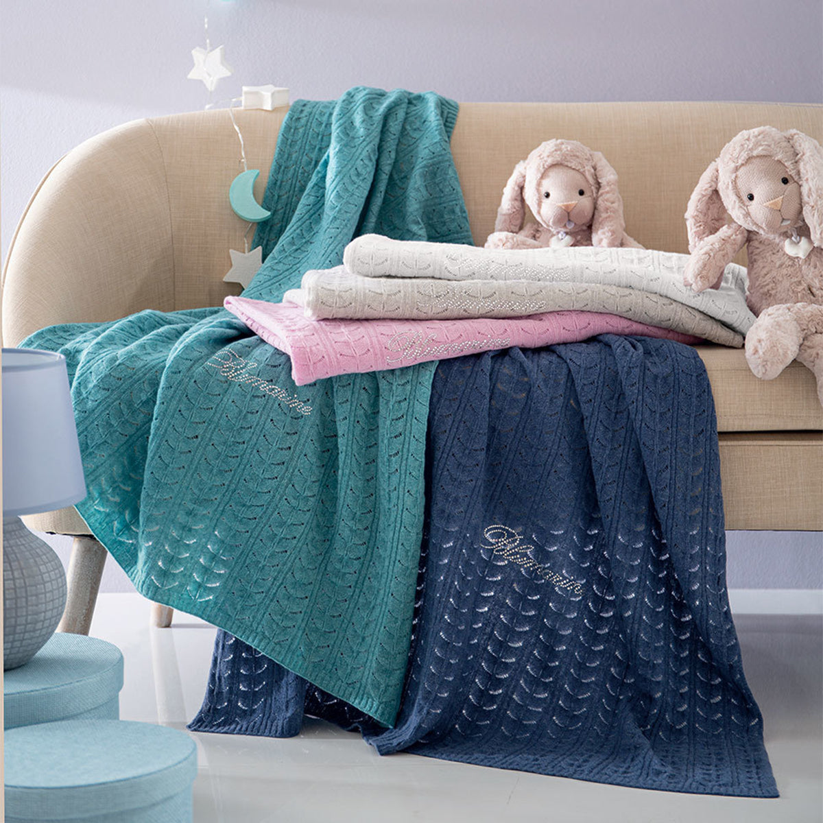 Copertina Culla Eloise Blumarine in Lana