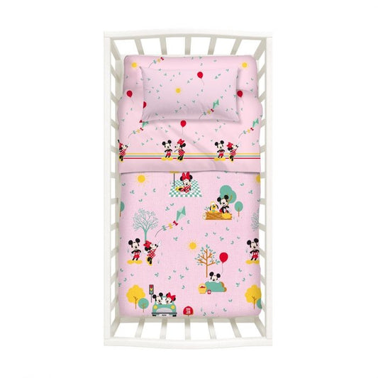Trapunta Lettino Disney Minnie & Mickey Set Trapunta + Paracolpi Caleffi
