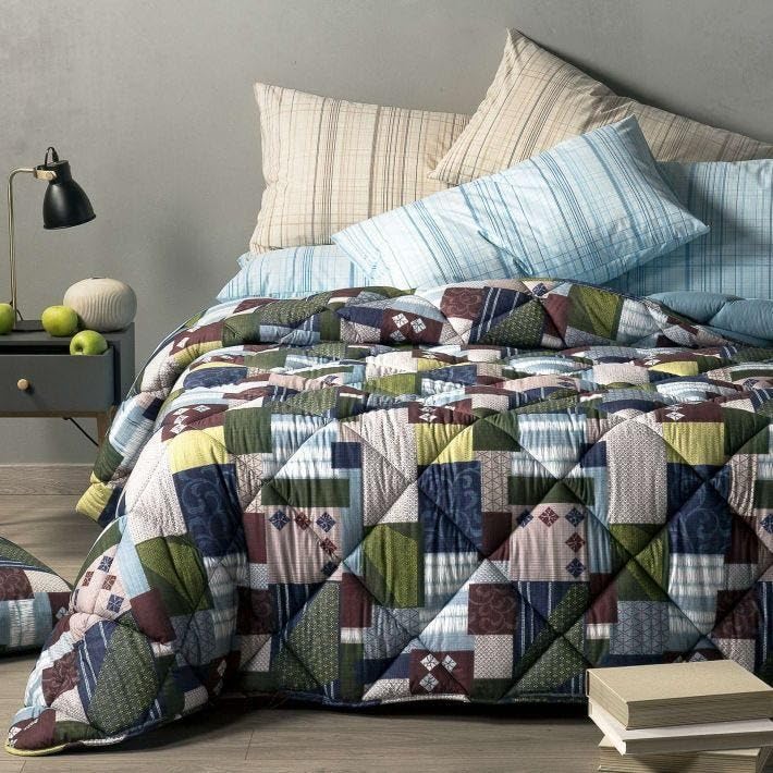Trapunta Matrimoniale Patchwork Caleffi