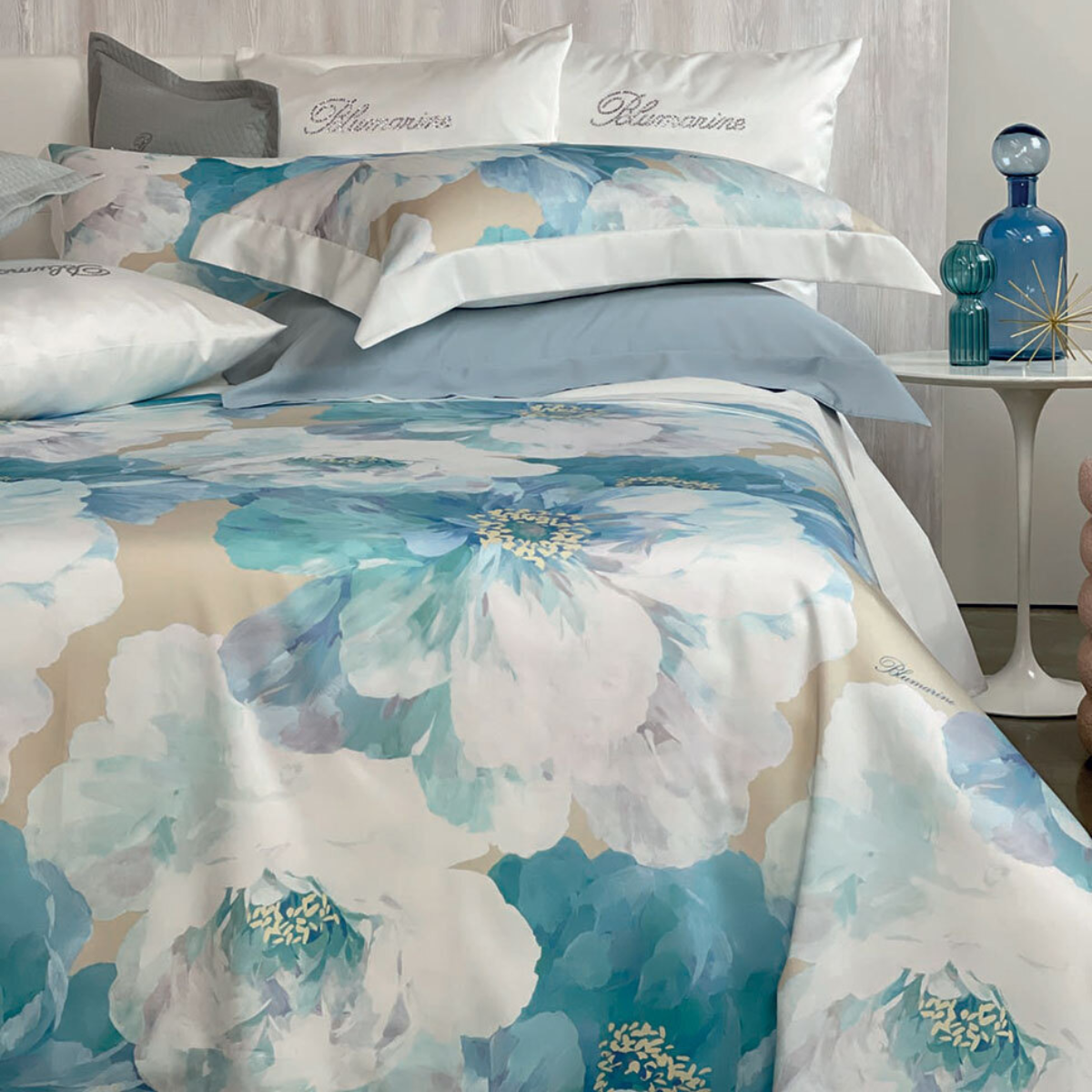 Completo Lenzuolo Copriletto 2 Posti Hibiscus Blumarine
