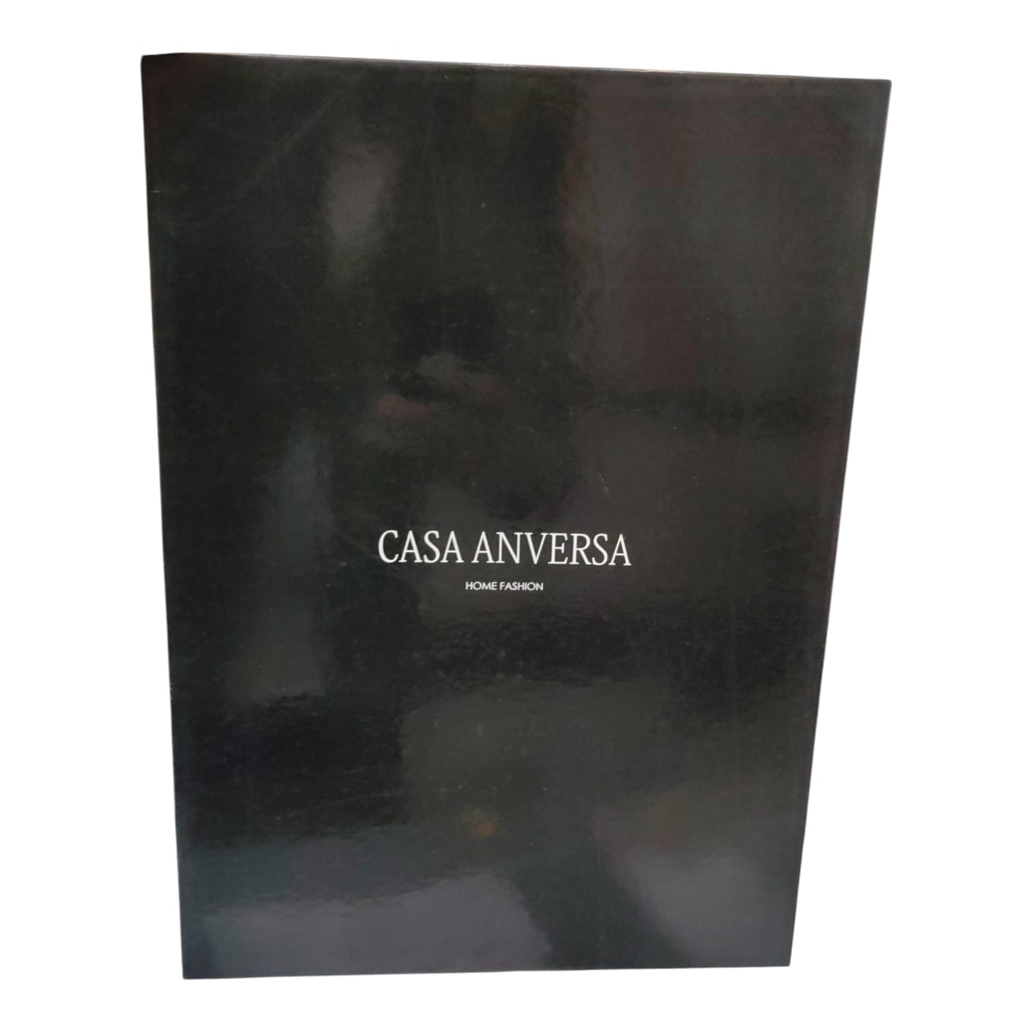 Completo lenzuola 2 posti Luxury Casa Anversa in raso di cotone con bordo applicato e confezione in scatola
