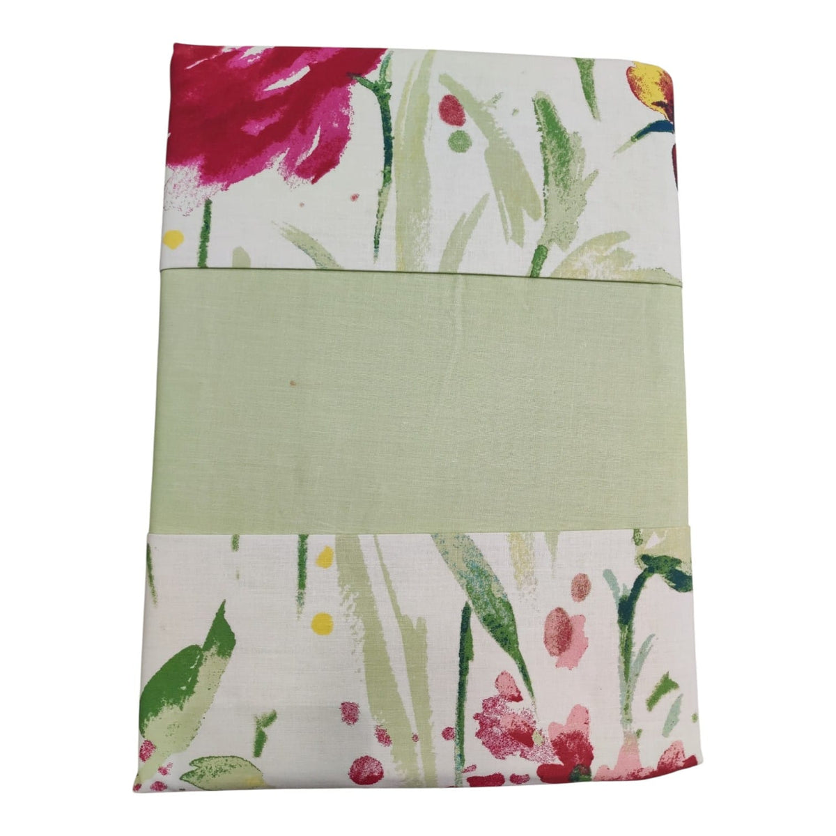 Completo lenzuola matrimoniale Nabel Neìth in cotone fantasia floreale colore verde pastello