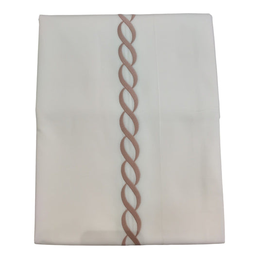 Completo Lenzuola 2 posti Ricamo Treccia Dea Ricami