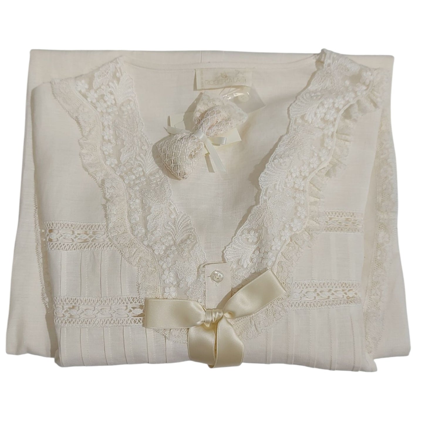 Camicia da Notte in Puro Lino Aloisio Lionella