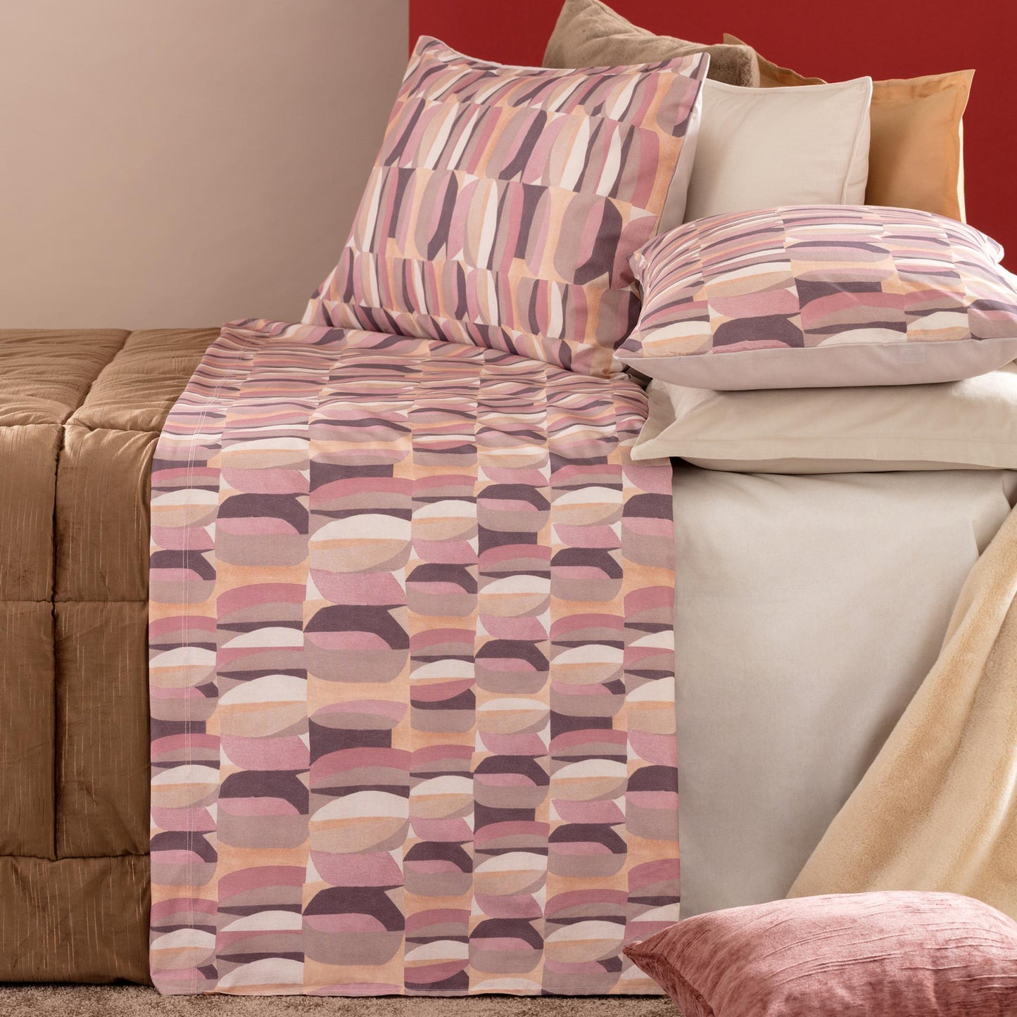 Completo Lenzuolo 1 Posto Gin Riviera in cotone
