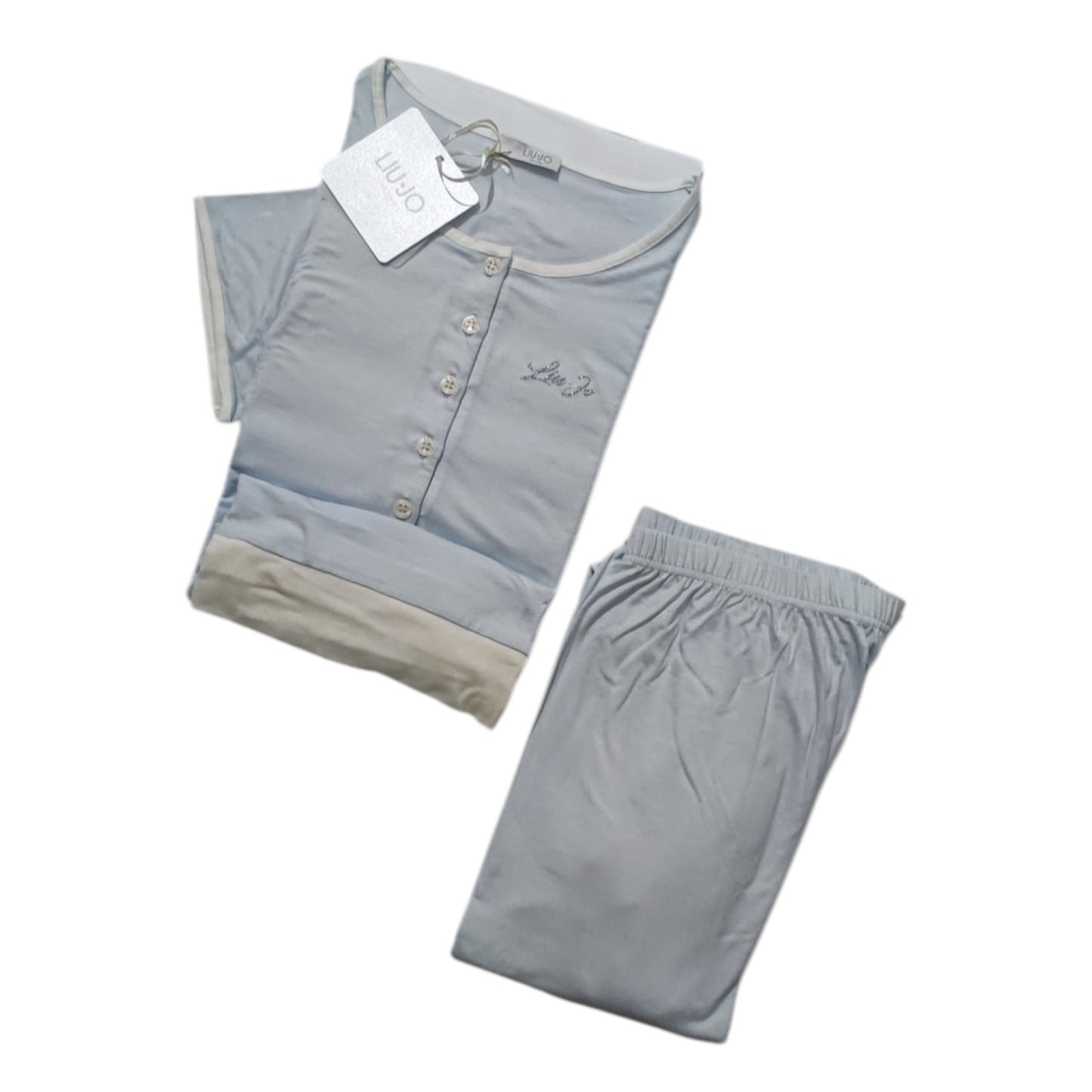 Pigiama Donna manica corta e pantalone lungo DL0083 J.Viscosa Liu Jo