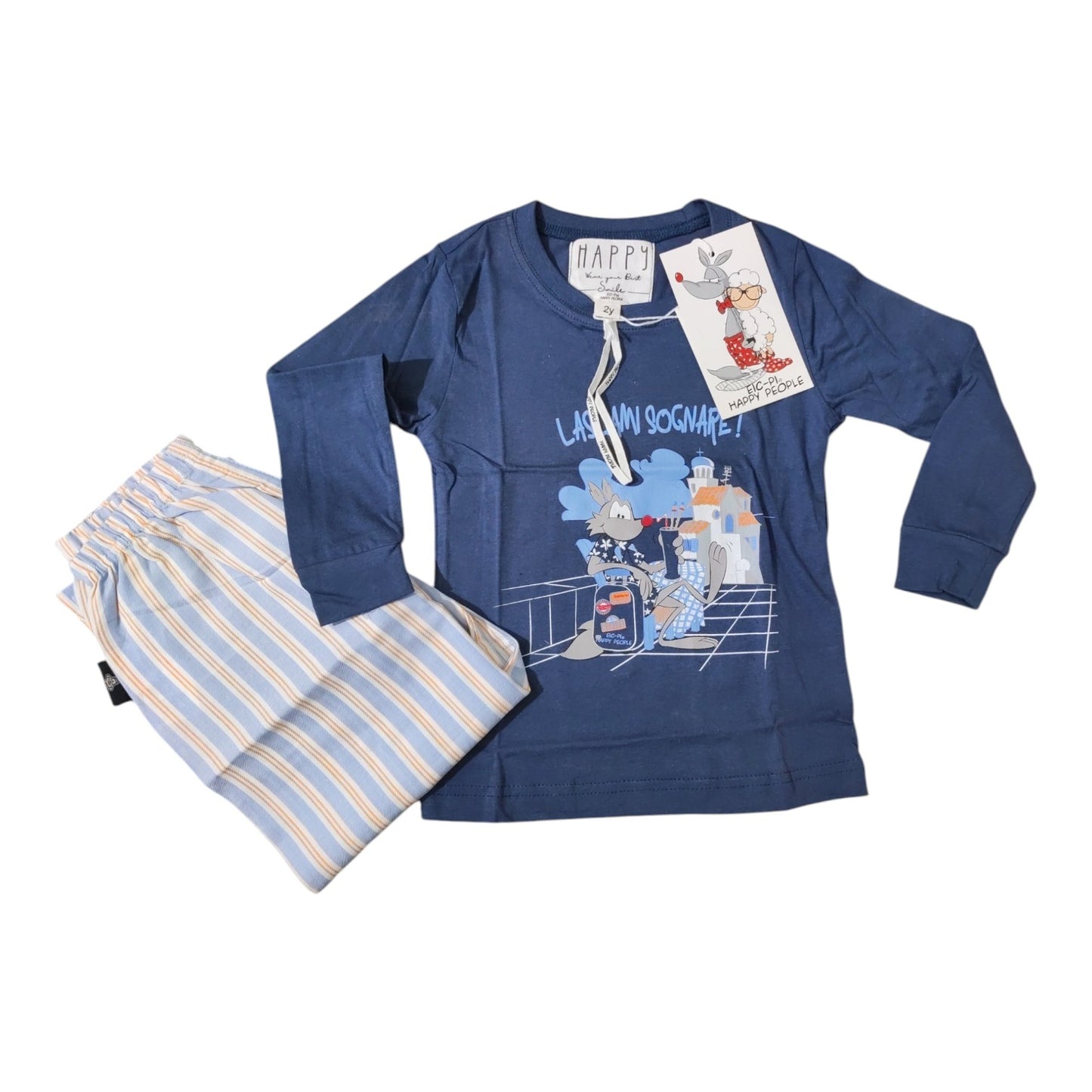 Pigiama Bambino e Ragazzo H4915 Happy People estivo
