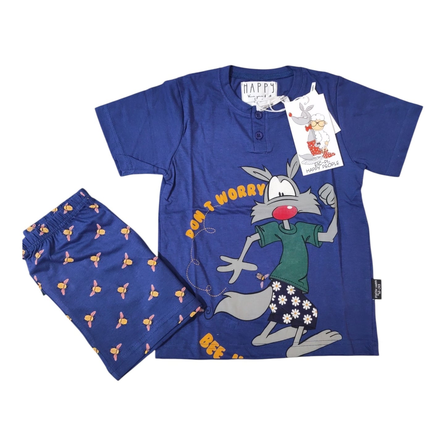Pigiama Bambino e Ragazzo H5619 Happy People estivo