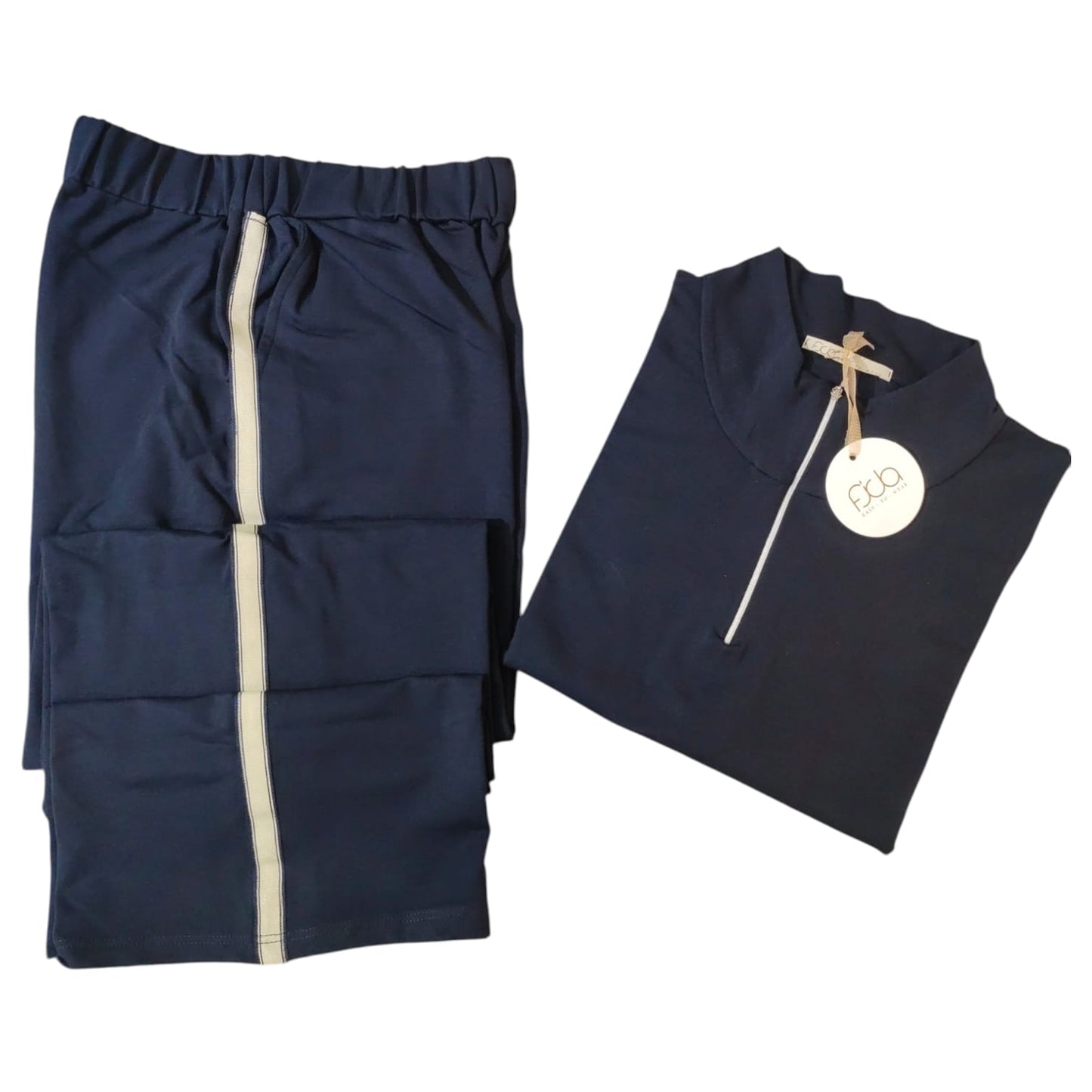 Tuta Donna Estiva Zip e Collo E2672 Fida