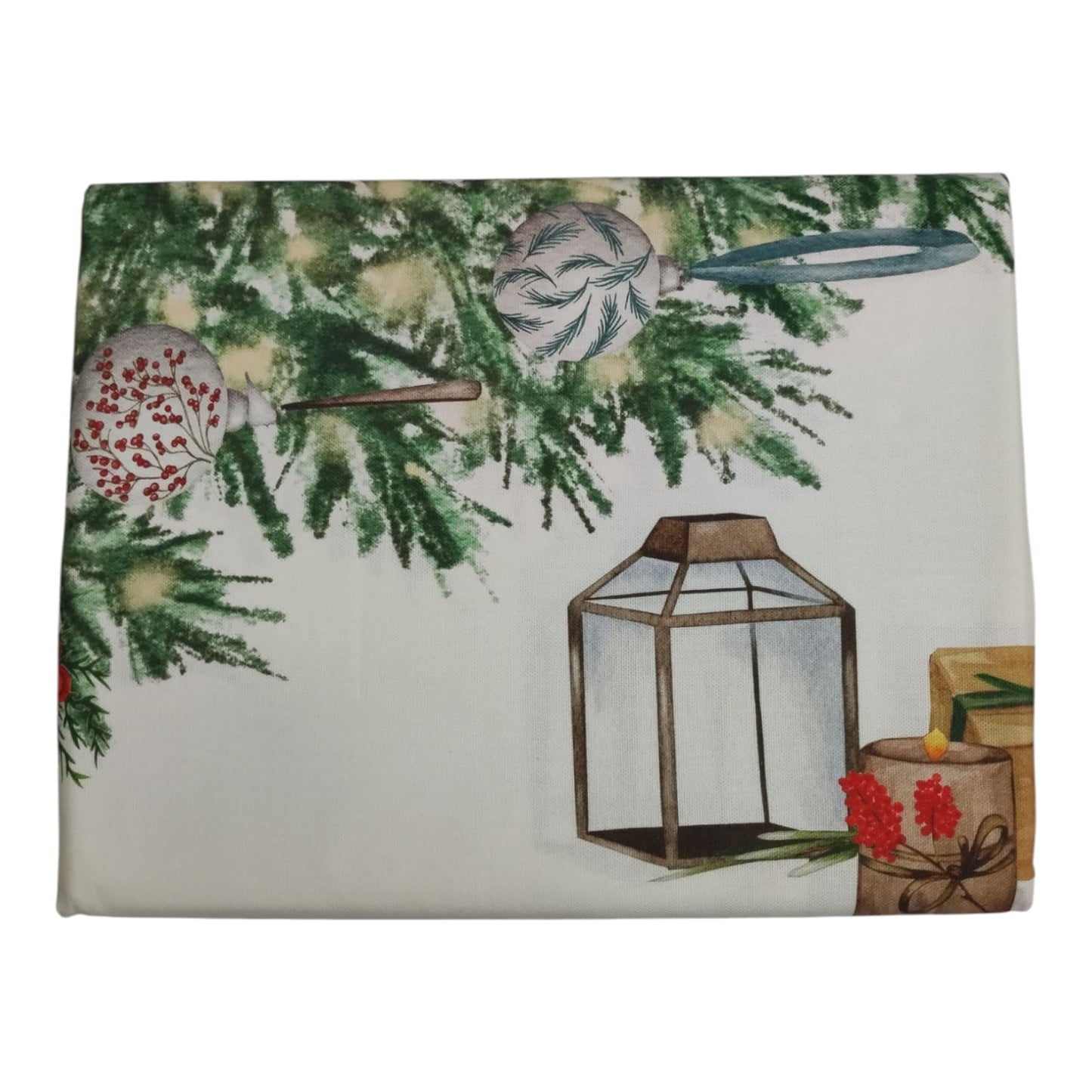 Tovaglia da Tavola 180x280 Alberelli Natale Piazza Pitti
