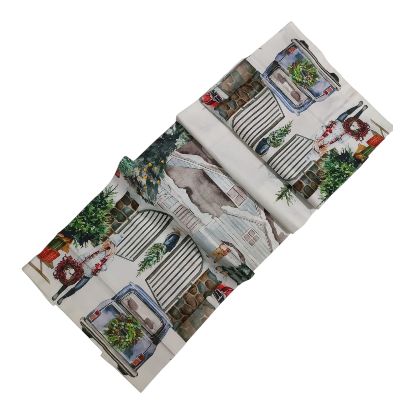 Runner 50x140 cm. Christmas Village Piazza Pitti Firenze
