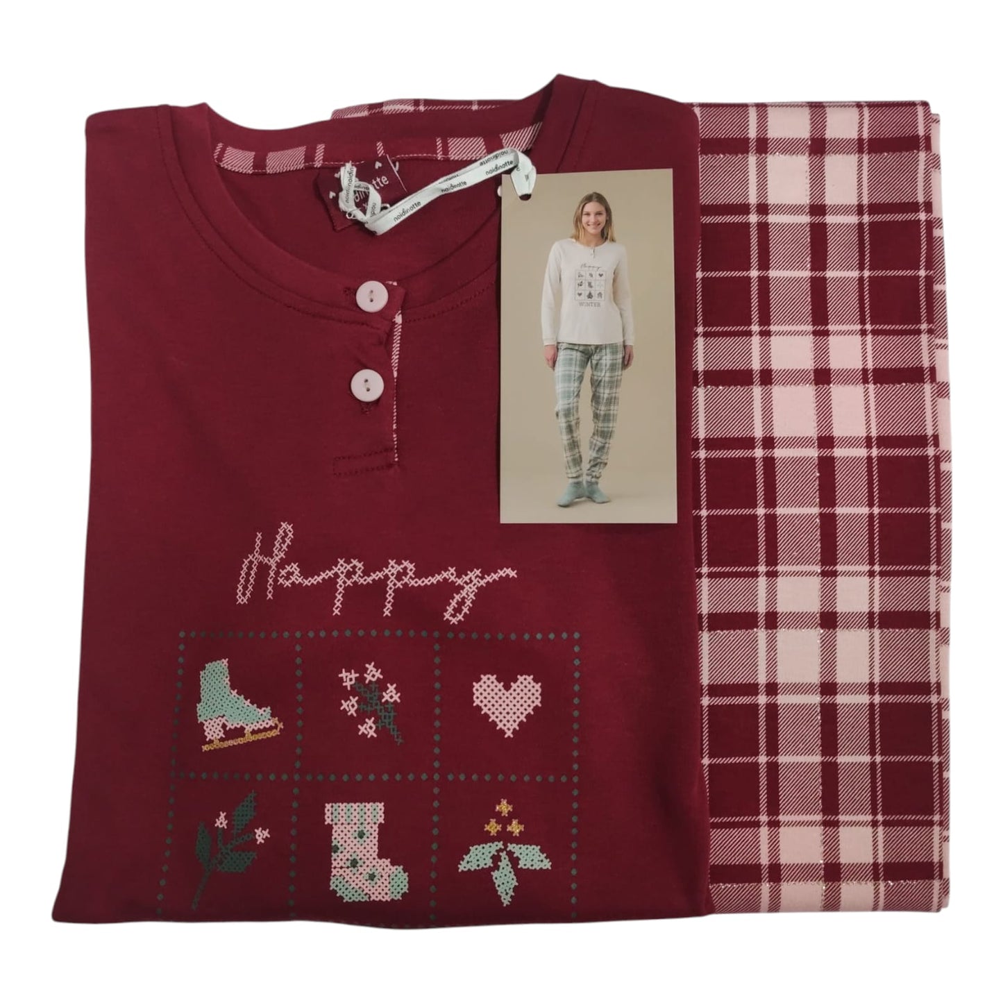 Pigiama Donna FA9282AB Noi di Notte Invernale
