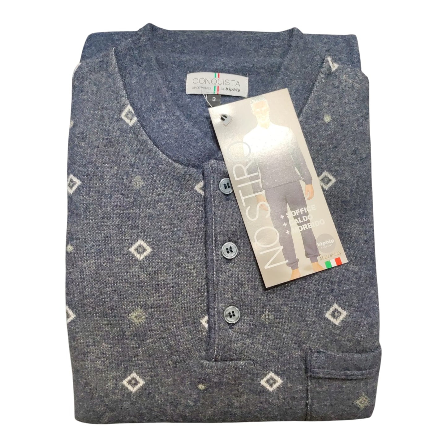 Pigiama Uomo Invernale 7273 Bip Bip