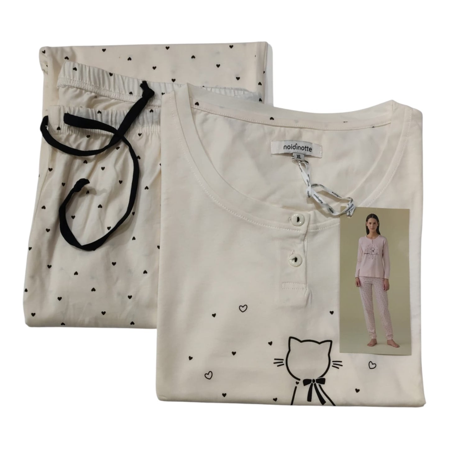 Pigiama Donna Estivo FA9464AB Noi di Notte