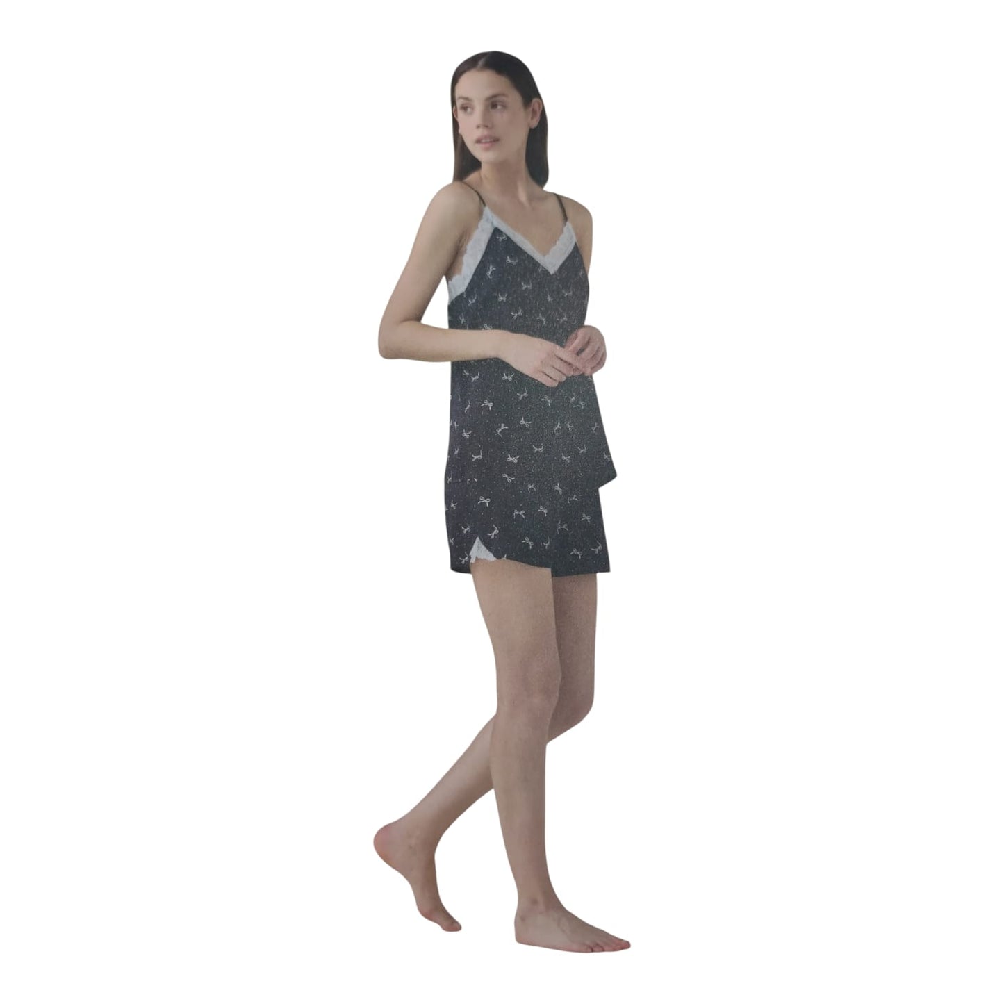 Pigiama Donna Estivo Bratellina e pantalone corto FA9660AB 2 Noi Di Notte