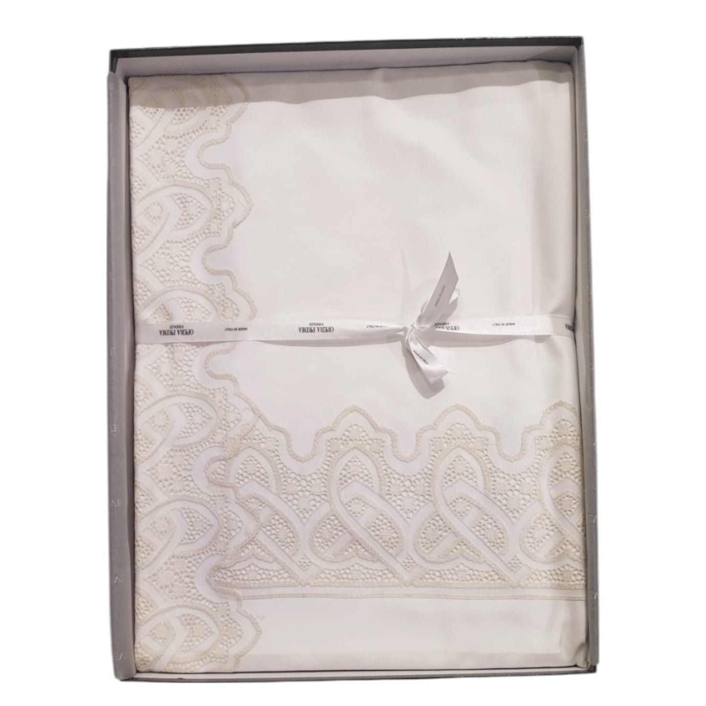 Coordinato Matrimoniale Coperta, Lenzuolo e 2 Cuscini Pisa Opera Prima