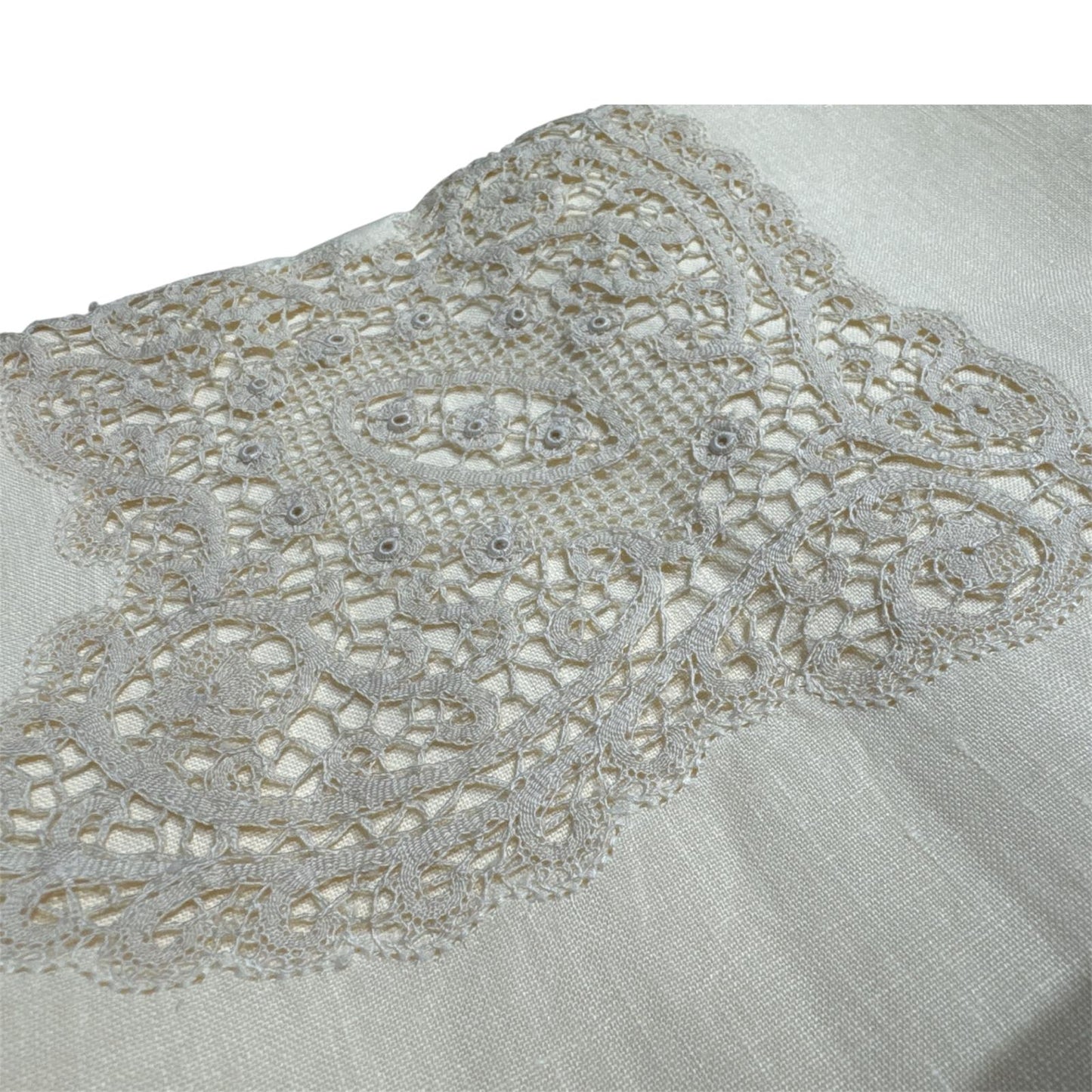 Parure Lenzuola 2Posti Lino e Cantù 04/496 Broderie