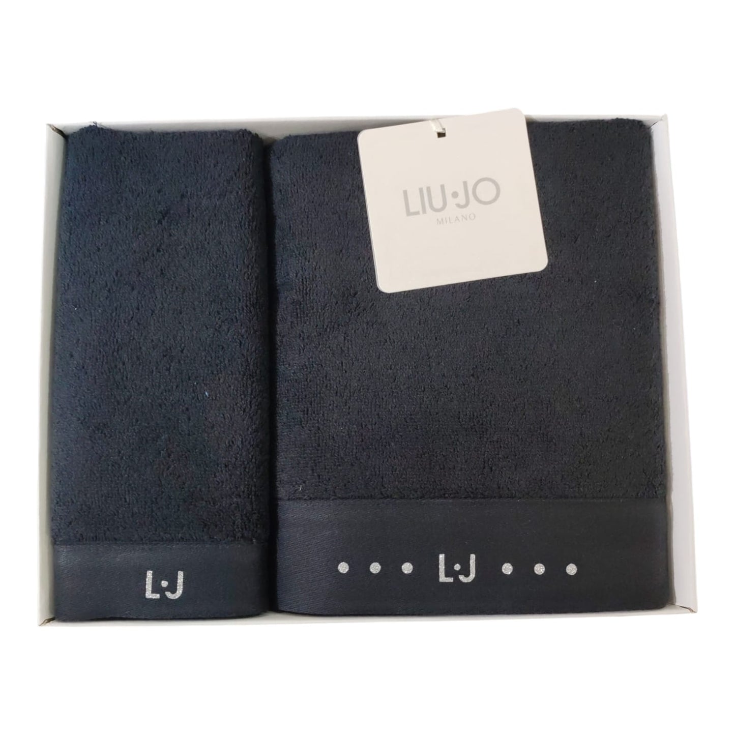 Set 1 asciugamano e 1 ospite Chains Liu Jo Home