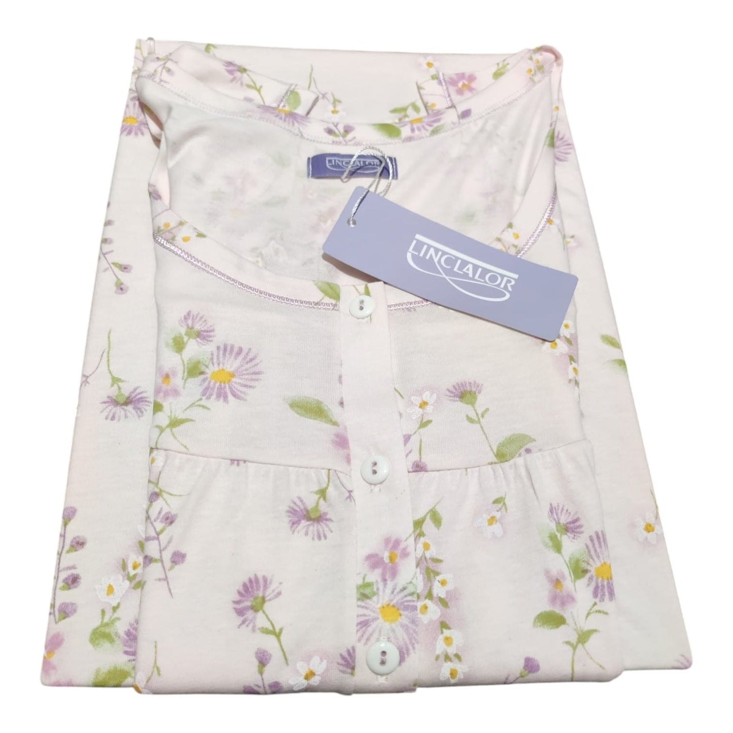Camicia da Notte Donna Linclalor LS175379 Serafino Fantasia Floreale