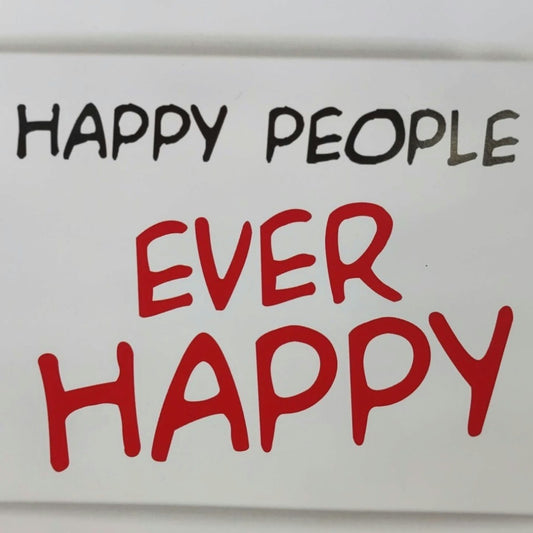 Confezione Happy People Ever Happy con logo rosso