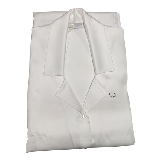 Completo pigiama donna Liu Jo DL0070 in raso color Latte