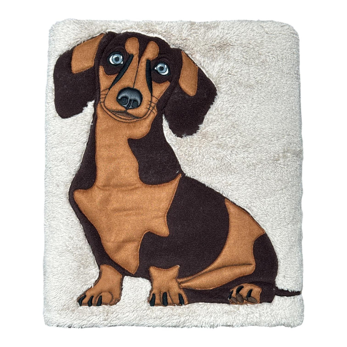 Plaid Maryplaid 150x180 cm con grande applicazione decorativa a forma di cane