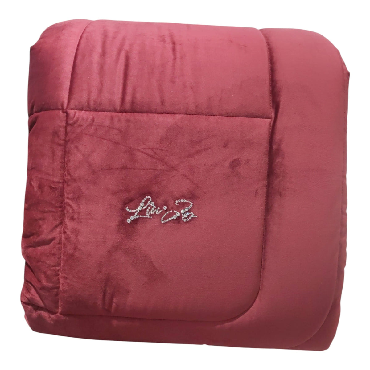 Trapunta matrimoniale Liu Jo SW LL2185 in velluto Bordeaux 265x270 cm