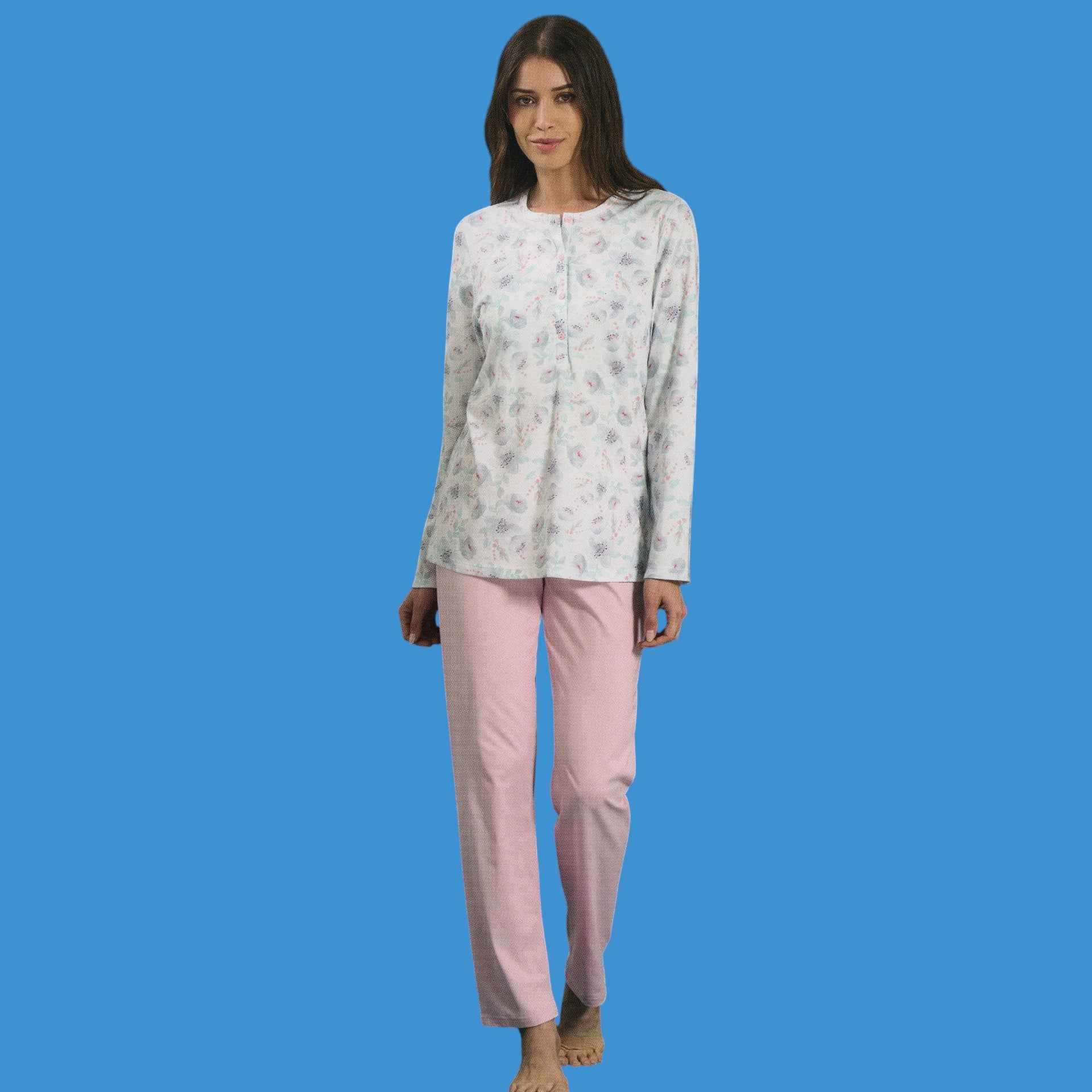 Pigiama manica lunga Procioni Fucsia