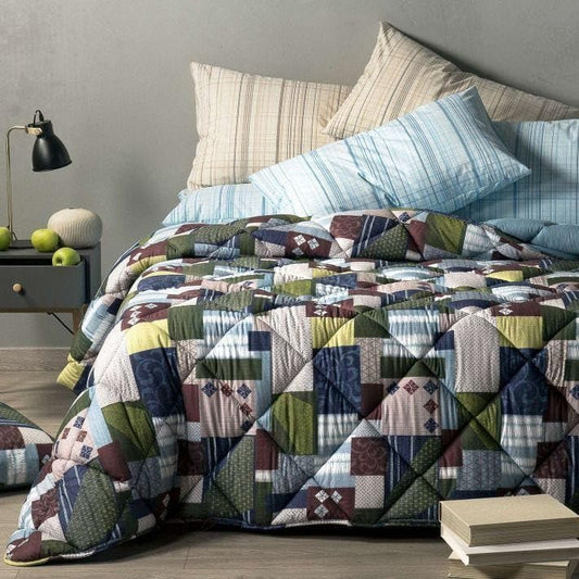 Trapunta Matrimoniale Patchwork Caleffi