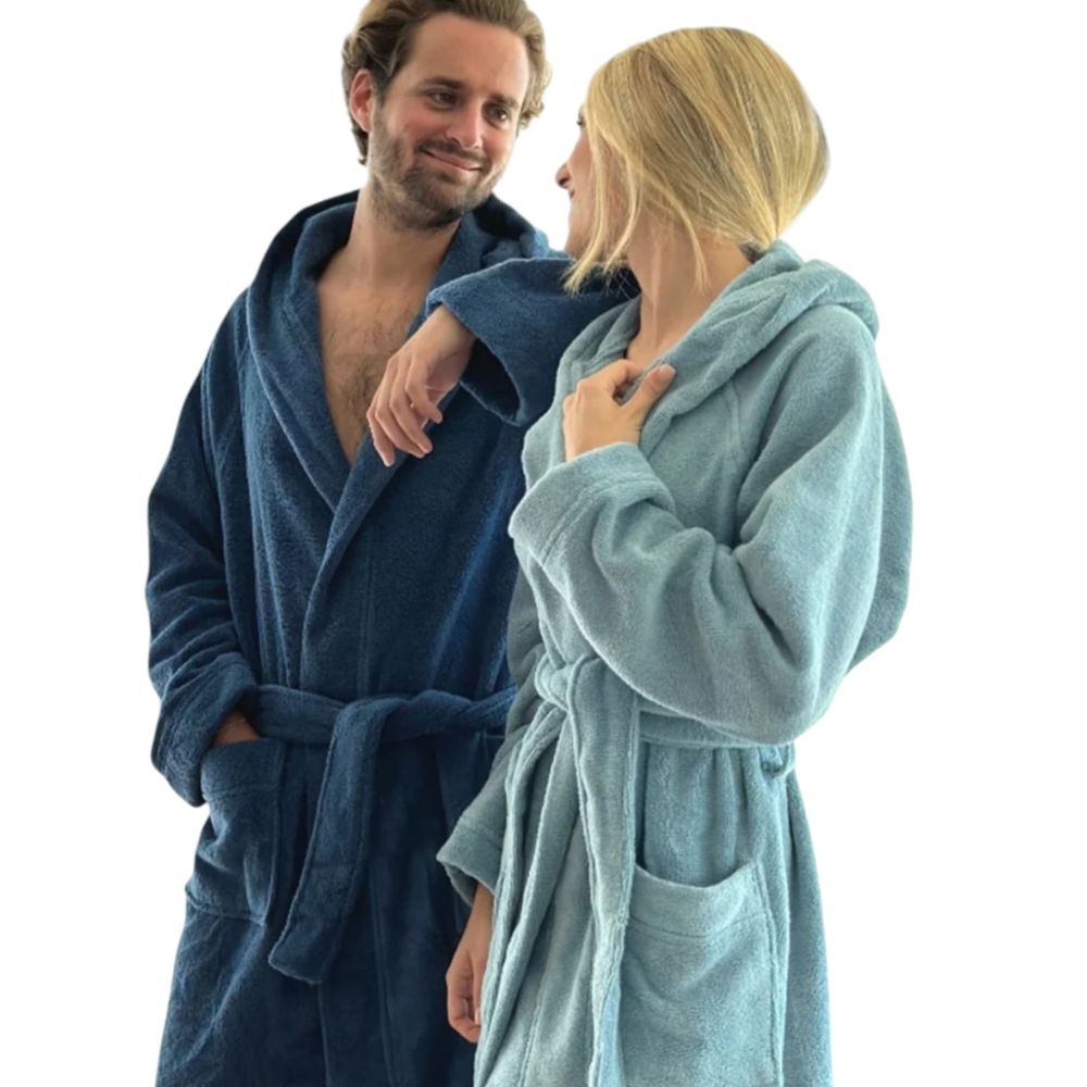 Accappatoio con cappuccio Soffio Cavalieri in microspugna