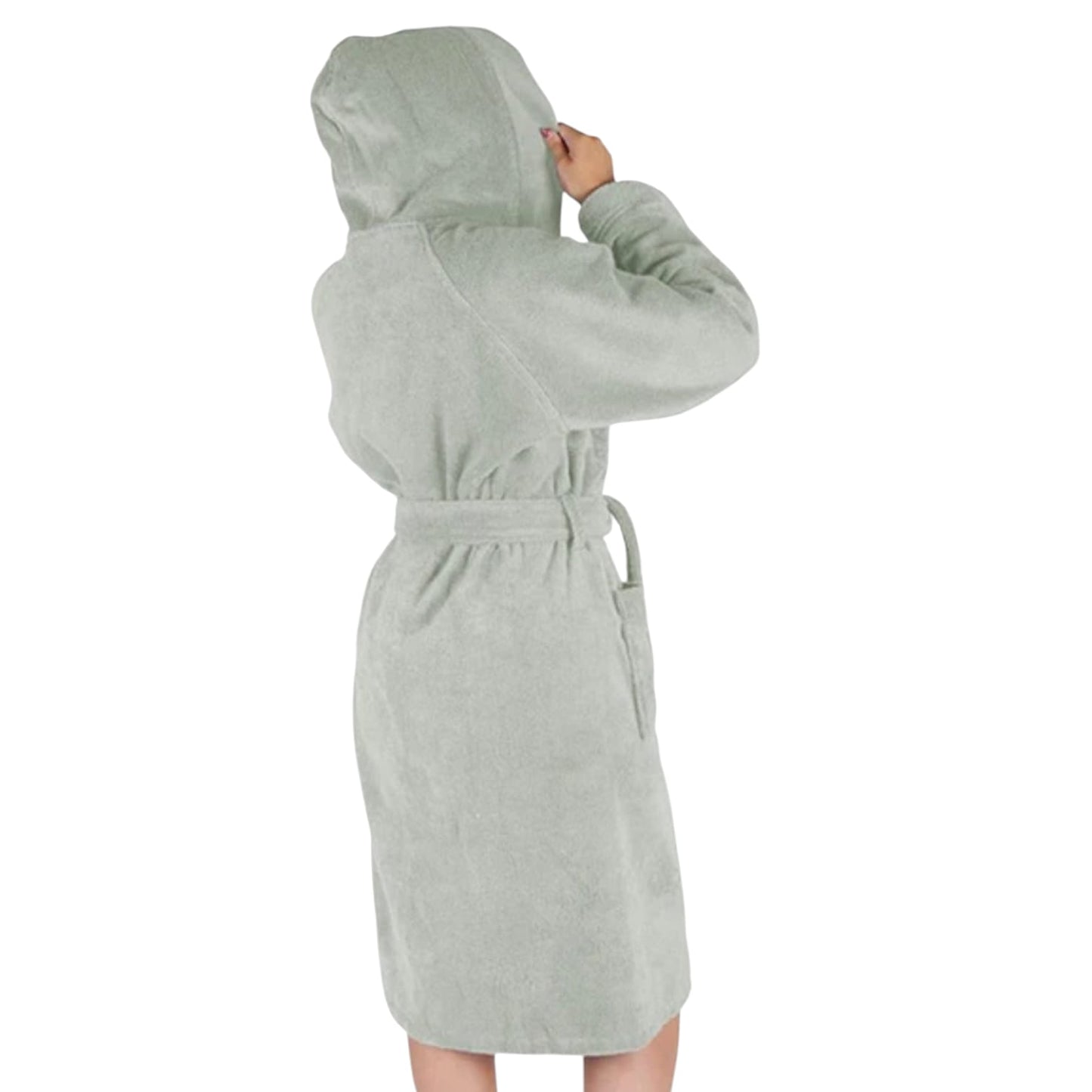 Accappatoio con cappuccio Soffio Cavalieri in microspugna