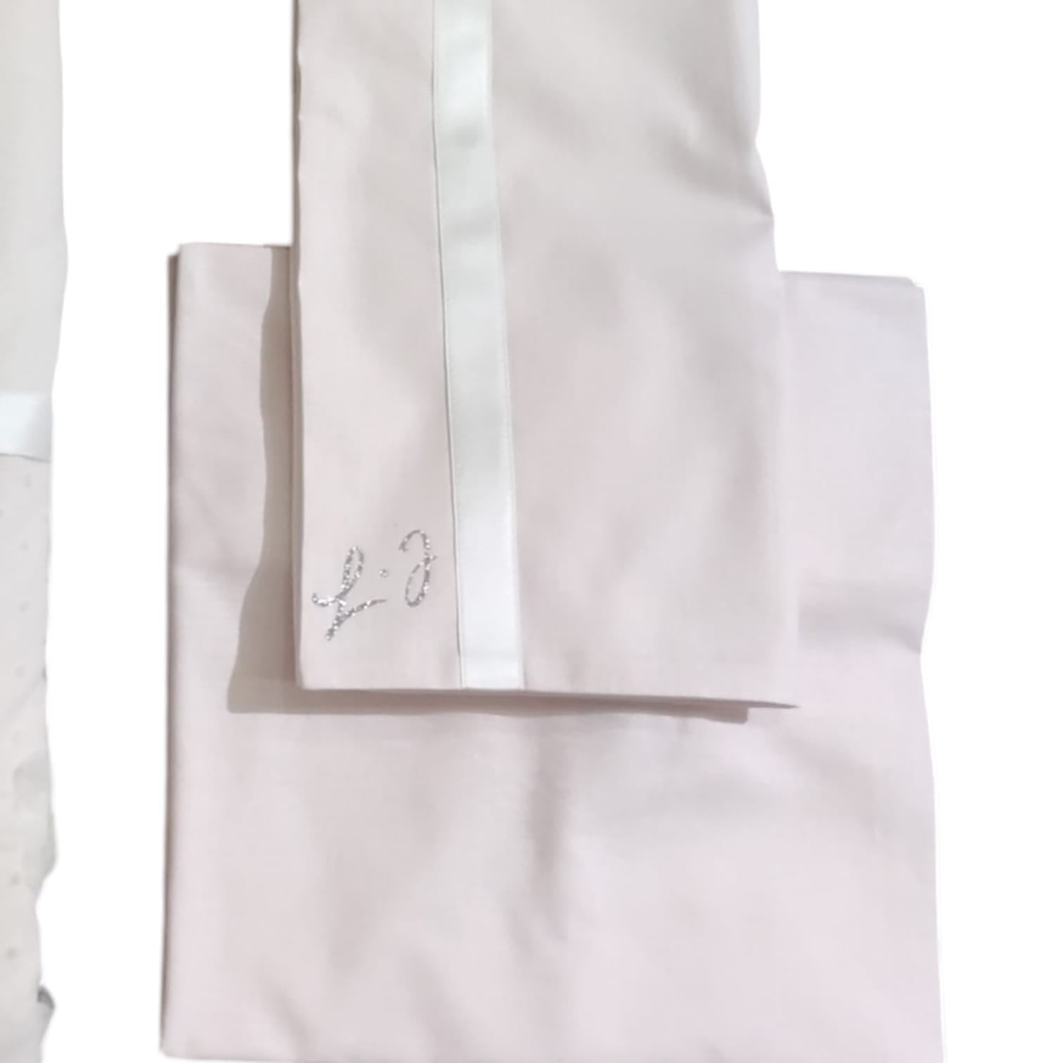 Completo culla 4 pezzi Fiori Pois BL648C Liu Jo Baby con sacco effetto copriletto, interno 4 stagioni, sotto con angoli e federa coordinata