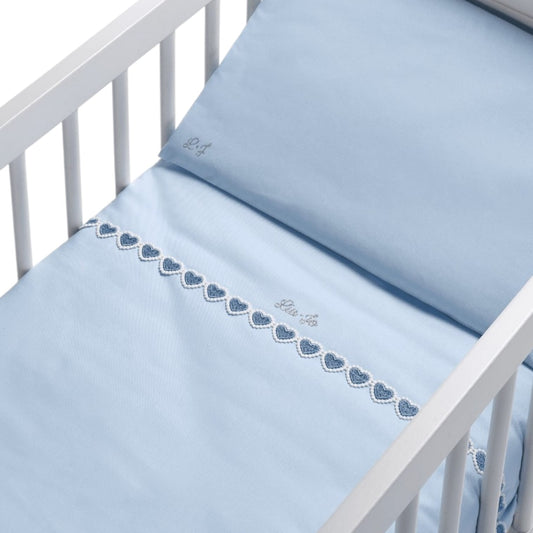 Completo Lenzuolo Culla Cuoricini BL640C Liu Jo Baby