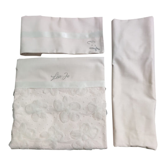 Completo Lenzuolo Culla Fiori Pois BL647C Liu Jo Baby