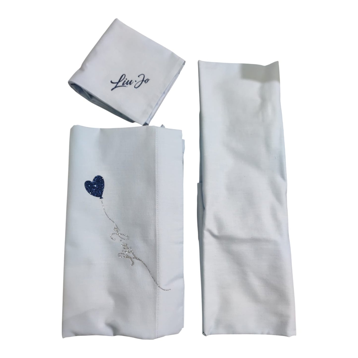 Completo lenzuolo culla Sweet BL602B Liu Jo Baby dal design dolce ed elegante per neonato