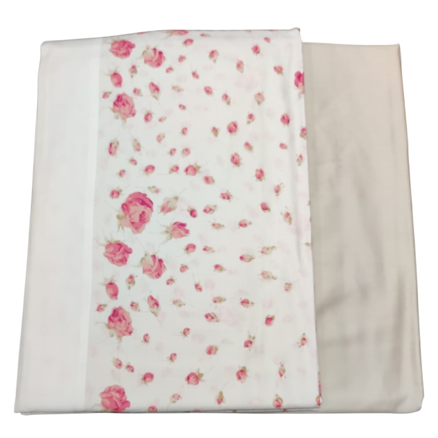 Lenzuolo 2 posti effetto copriletto Sogno Blumarine matrimoniale con sopra 250x290 e sotto con angoli