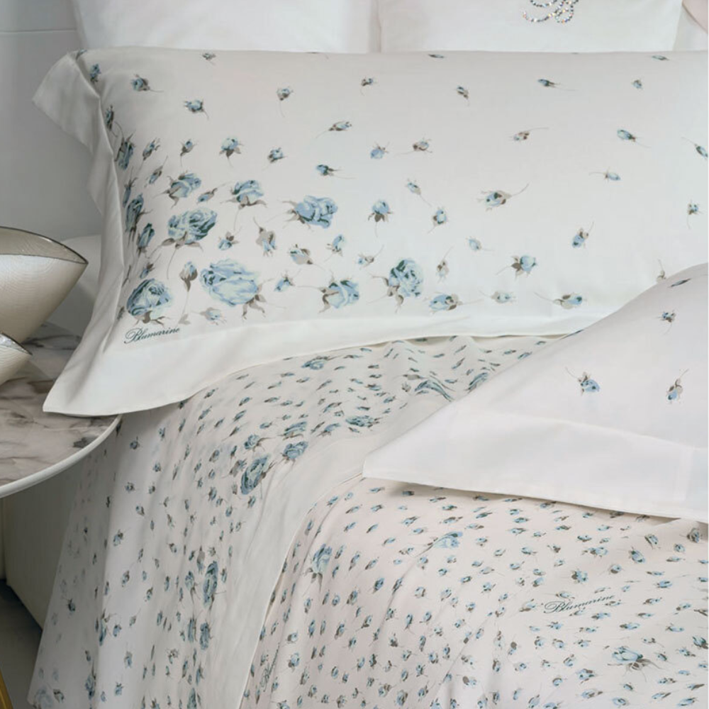 Lenzuolo 2 posti effetto copriletto Sogno Blumarine matrimoniale con sopra 250x290 e sotto con angoli
