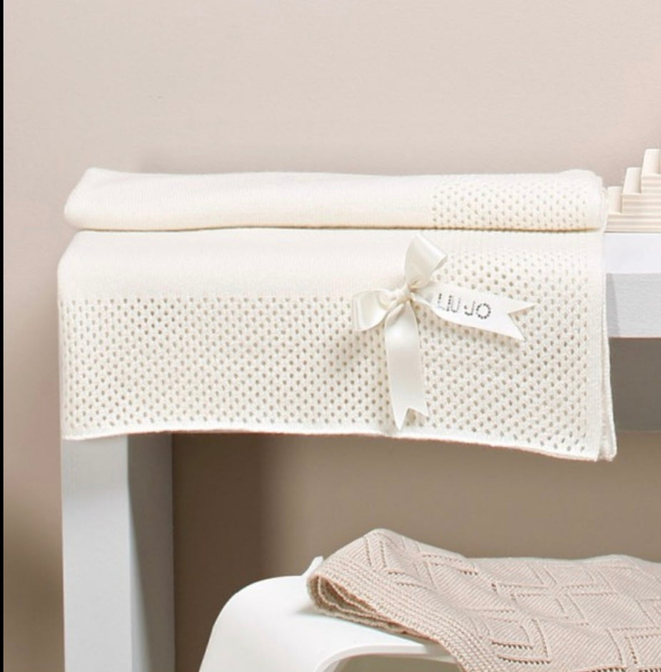Copertina culla Bamby BL249C Liu Jo in cotone morbida ed elegante per neonato
