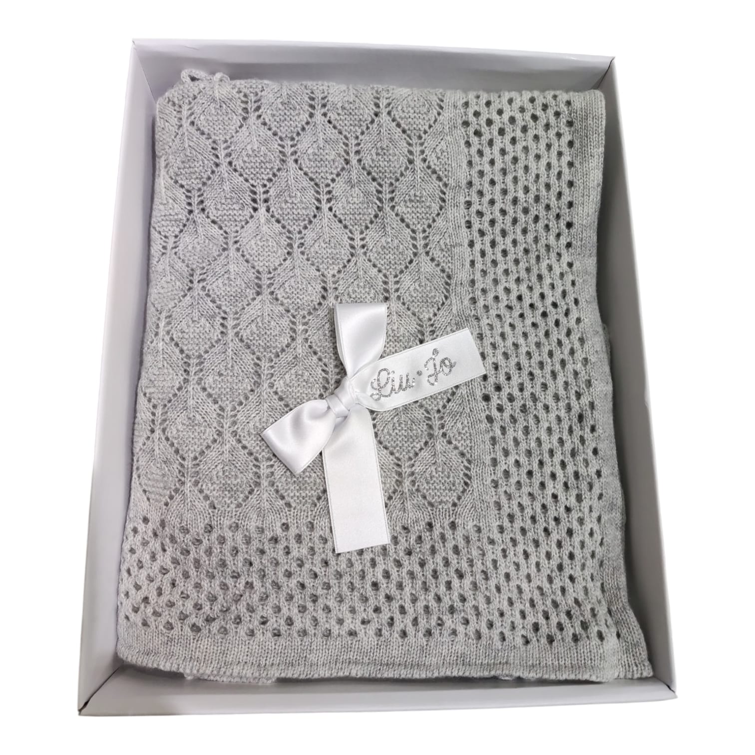 Copertina culla Coccole BL609B Liu Jo in lana morbida, calda ed elegante per neonato