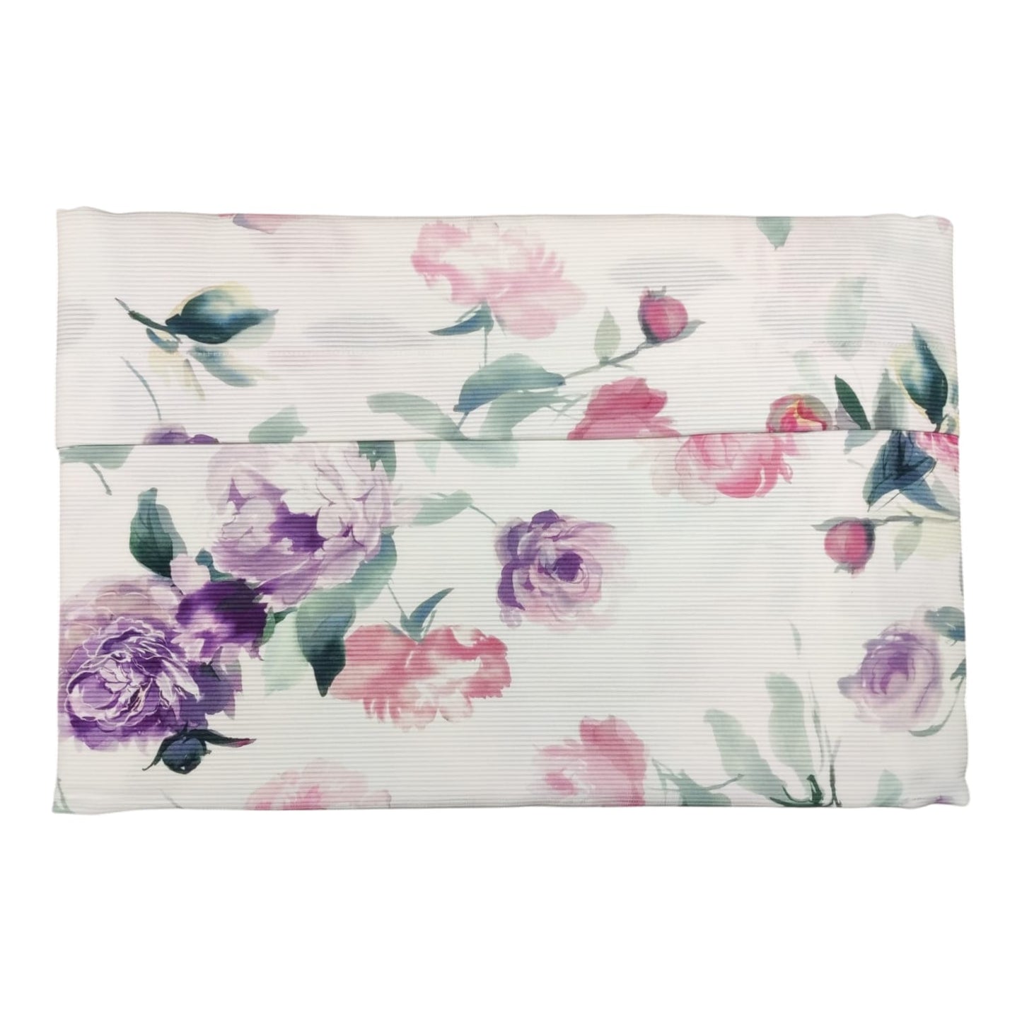 Copriletto 2 posti Biancofiore Blumarine 270x270 in piquet ottoman stampato all-over 100% cotone non trapuntato