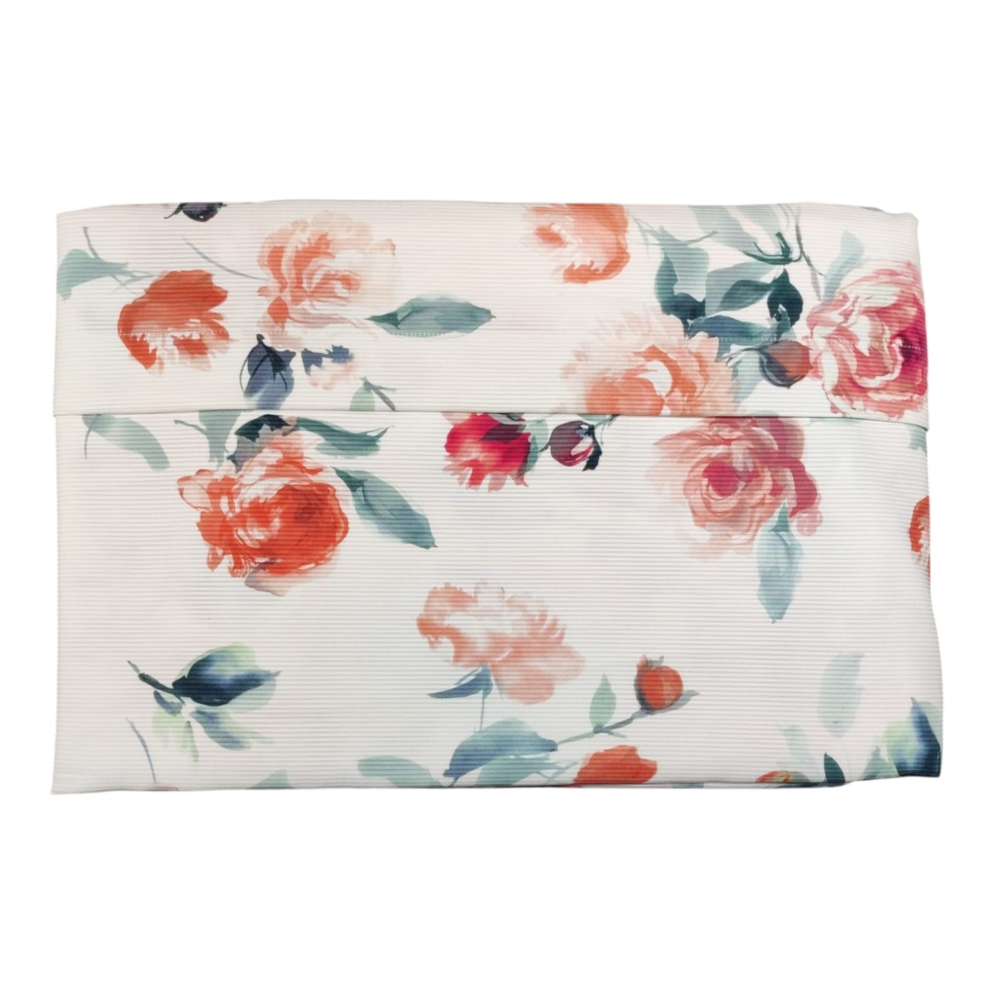 Copriletto 2 posti Biancofiore Blumarine 270x270 in piquet ottoman stampato all-over 100% cotone non trapuntato