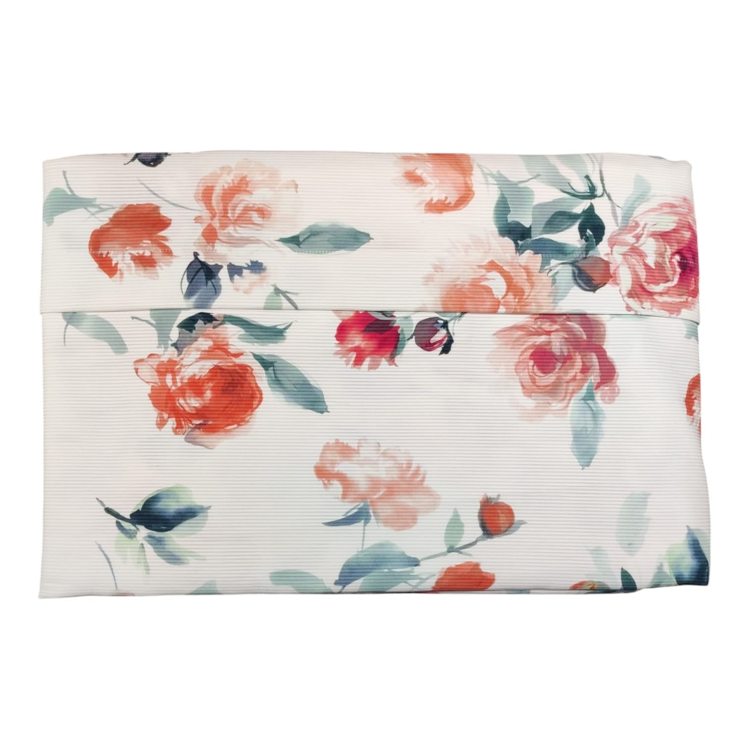 Copriletto 2 posti Biancofiore Blumarine 270x270 in piquet ottoman stampato all-over 100% cotone non trapuntato