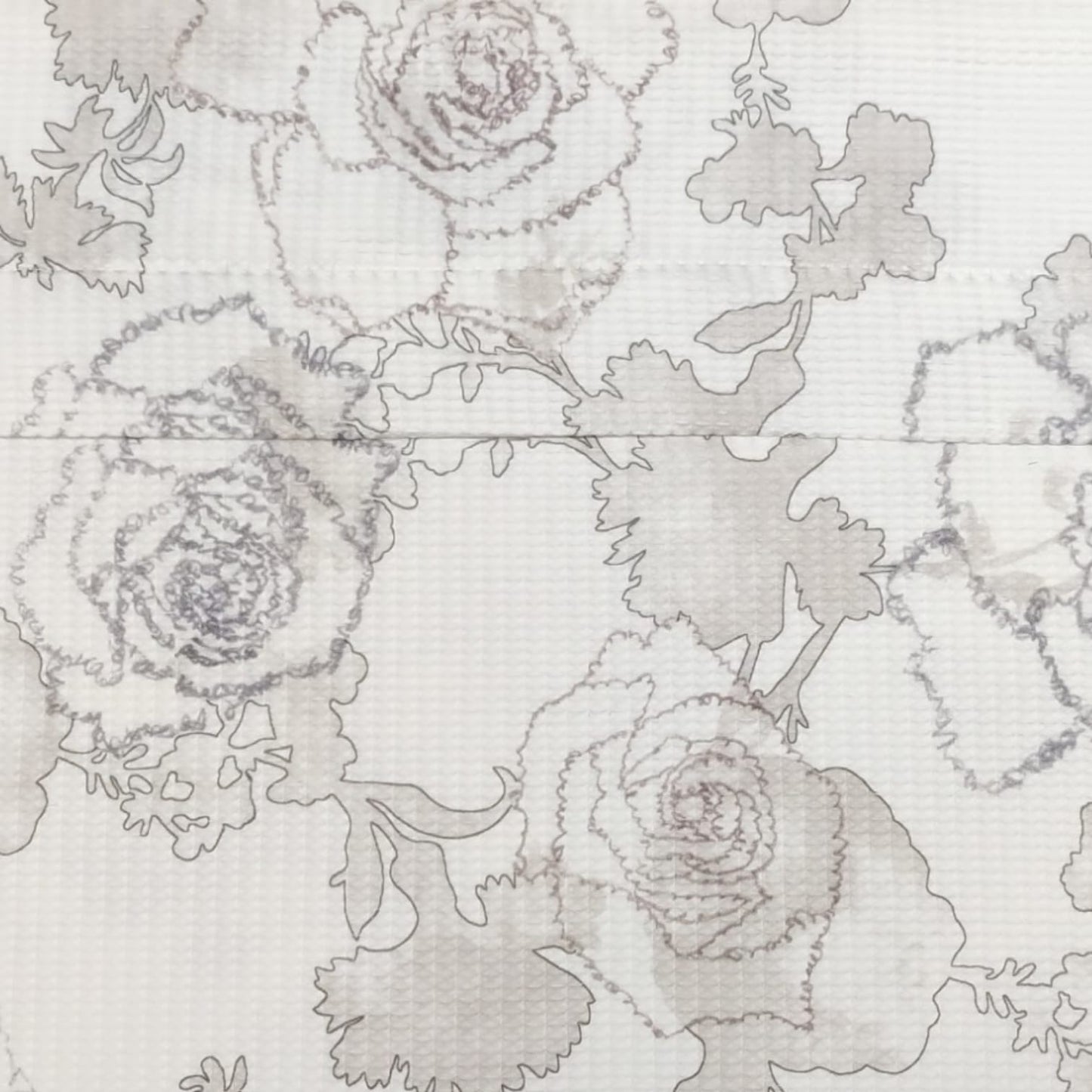 Copriletto 2 posti Laila Blumarine 260x270 in piquet stampato 100% cotone con orlo alto, angoli a cappuccio e logo nella trama