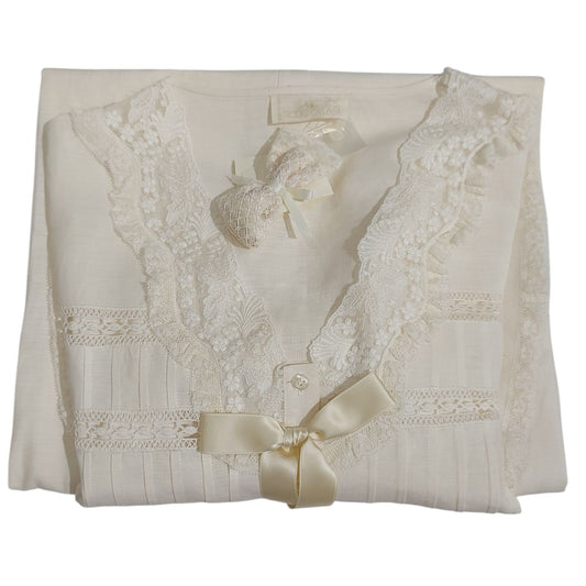 Camicia da Notte in Puro Lino Aloisio Lionella
