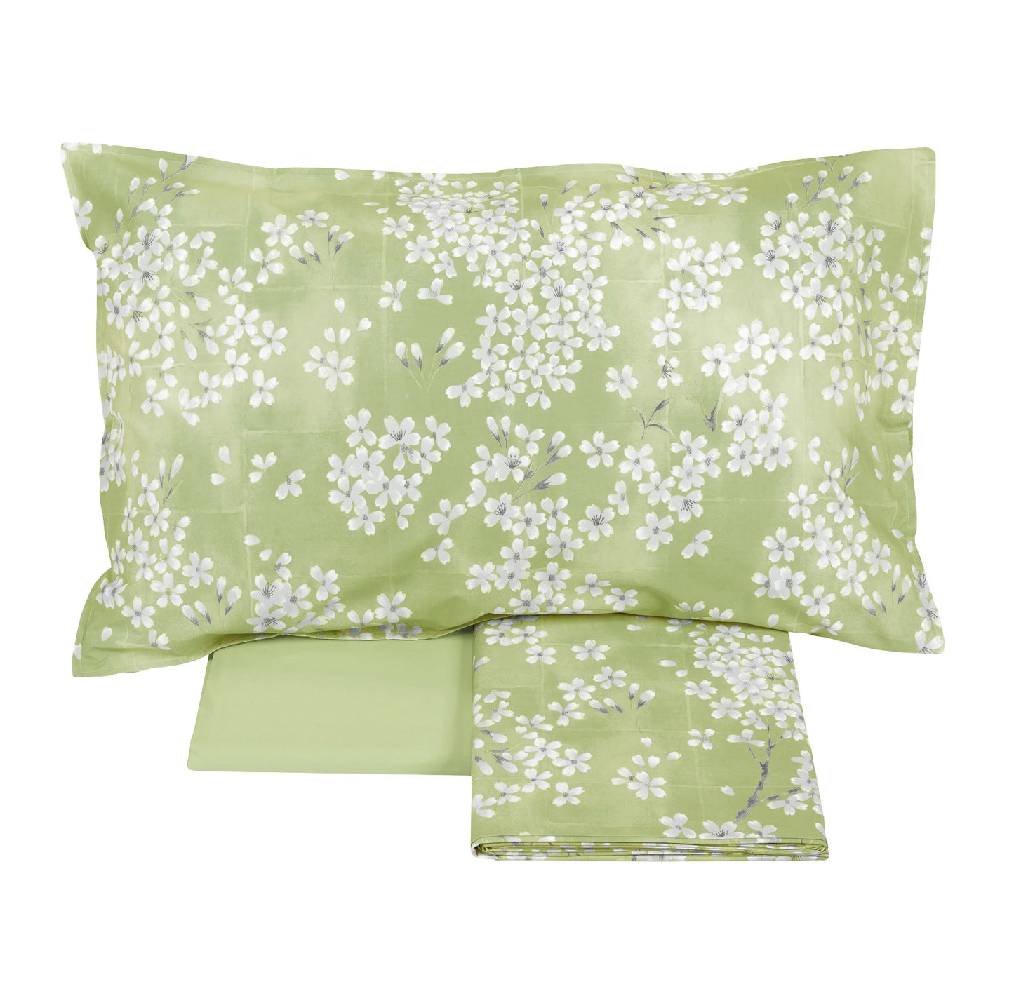 Completo lenzuolo copriletto 2 postii Kimono Fazzini