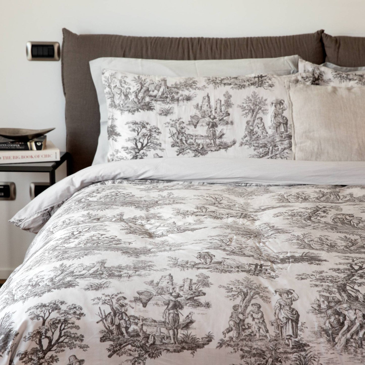 Completo Letto 2 Posti Toile de Jouy Reever
