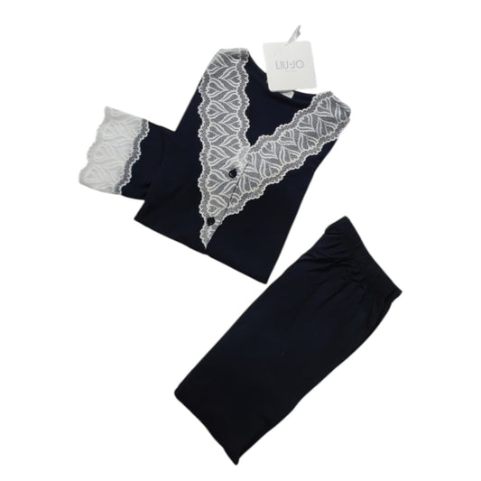Pigiama Donna manica corta e pantalone lungo DL0130 J.Viscosa Liu Jo