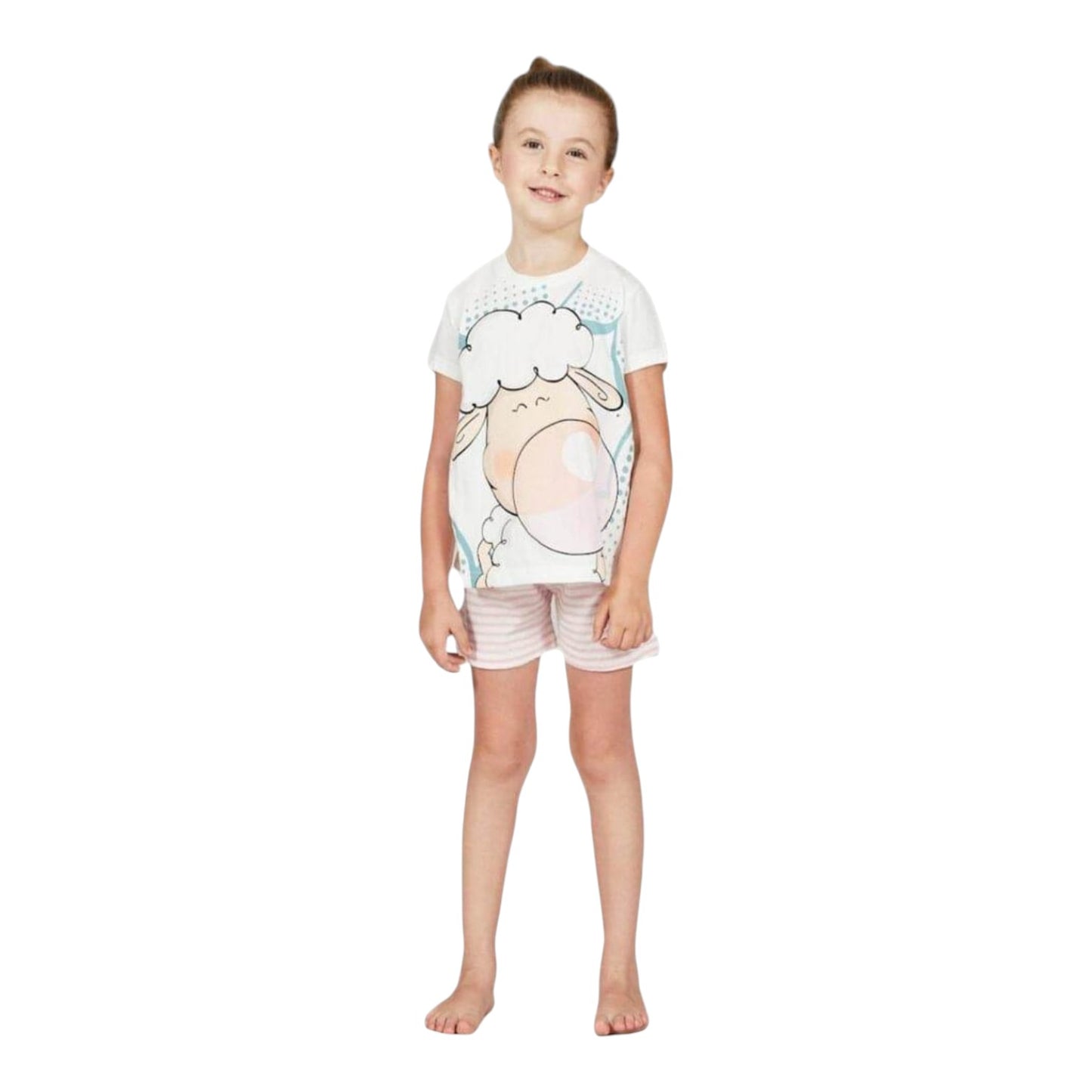 Pigiama Bambina e Ragazza H4945 Happy People estivo