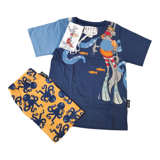Pigiama Bambino e Ragazzo H4937 Happy People estivo