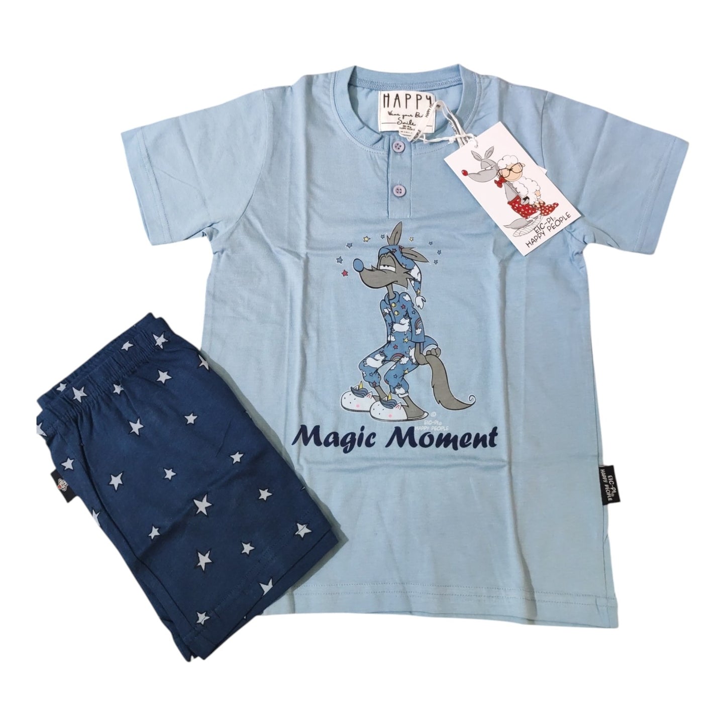 Pigiama Bambino e Ragazzo H5927 Happy People estivo